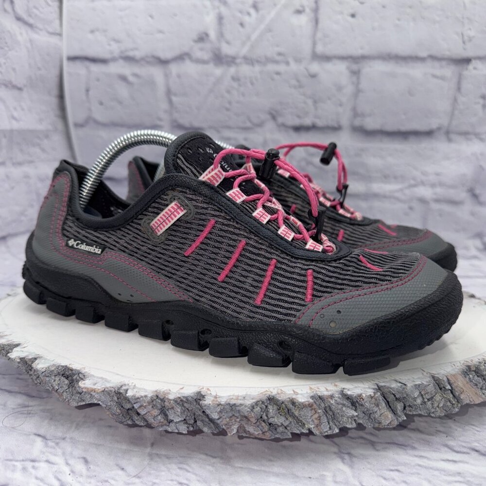COLUMBIA Cruzado Women's Mesh Water Hiking Shoes Sneakers Size 7 Gray Pink - Picture 5 of 13